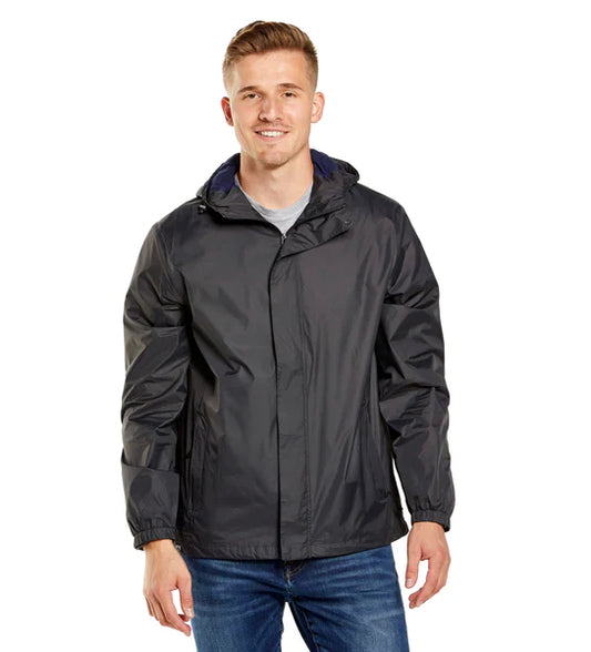 Grey Pack-It-Pocket Rain Jacket