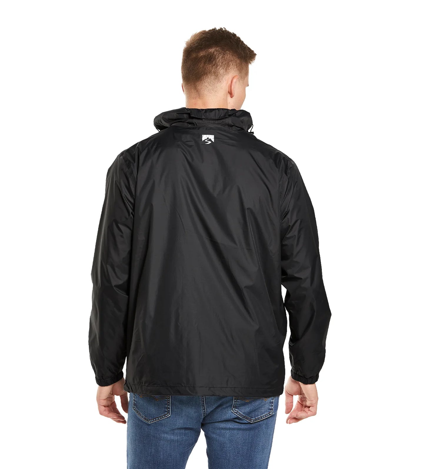 Black Pack-It-Pocket Rain Jacket