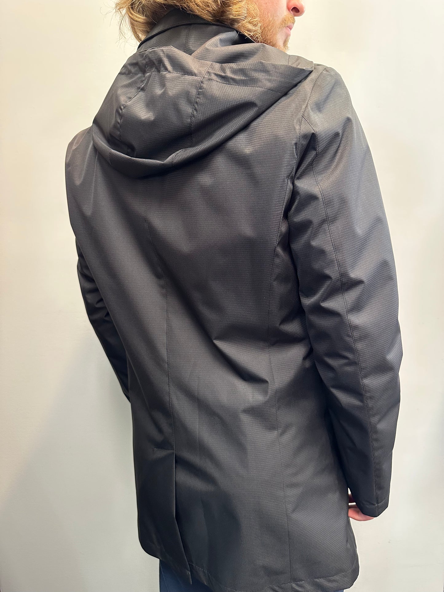 Black Waterproof Dress Coat