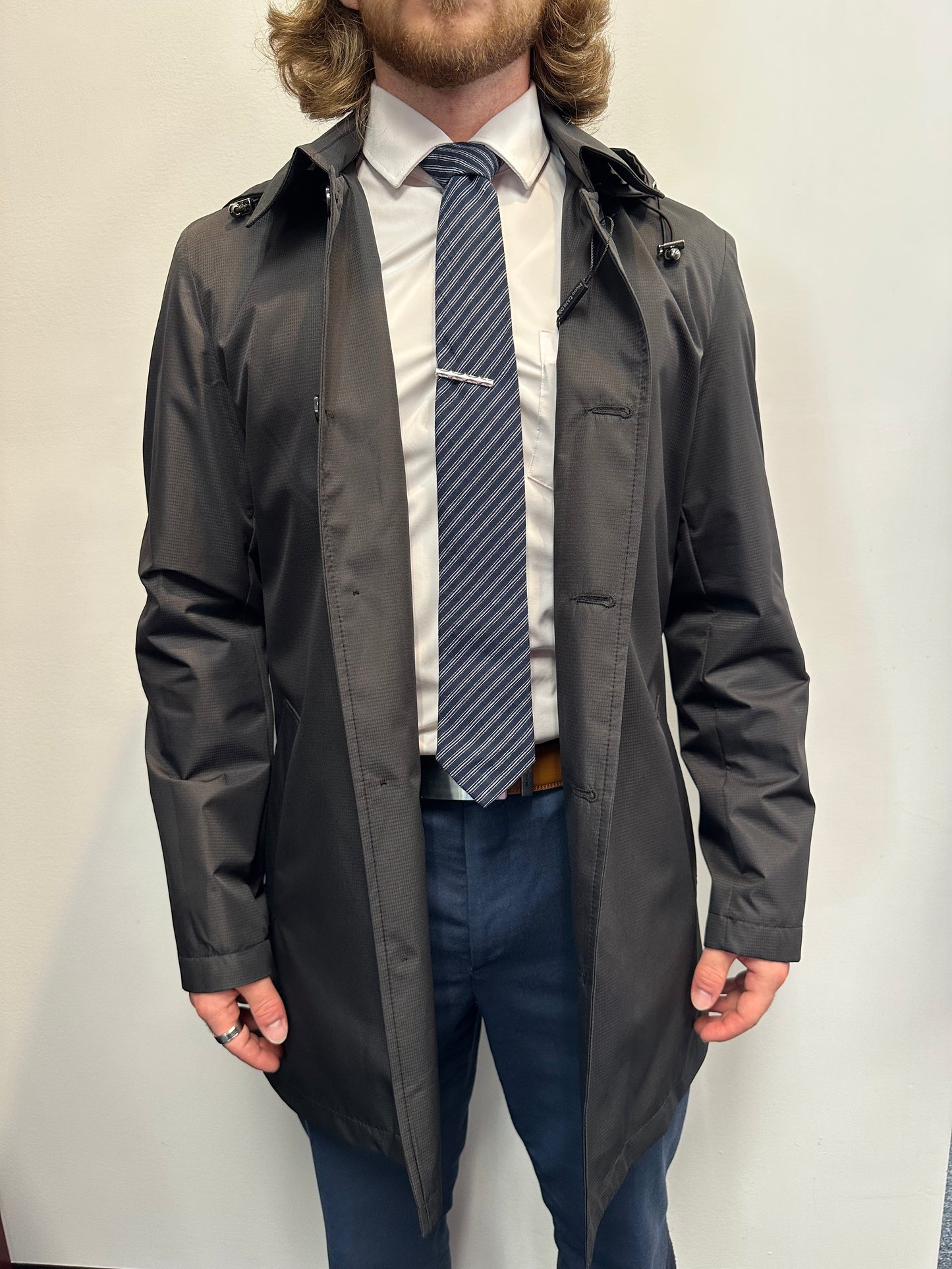 Black Waterproof Dress Coat