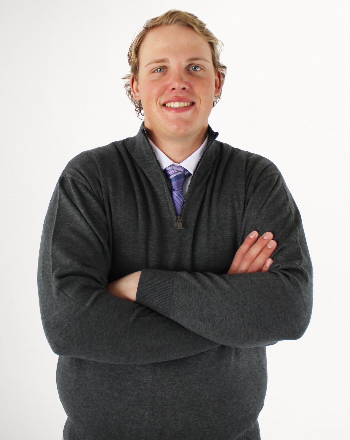 Charcoal 2BY2 1/4 Zip Sweater