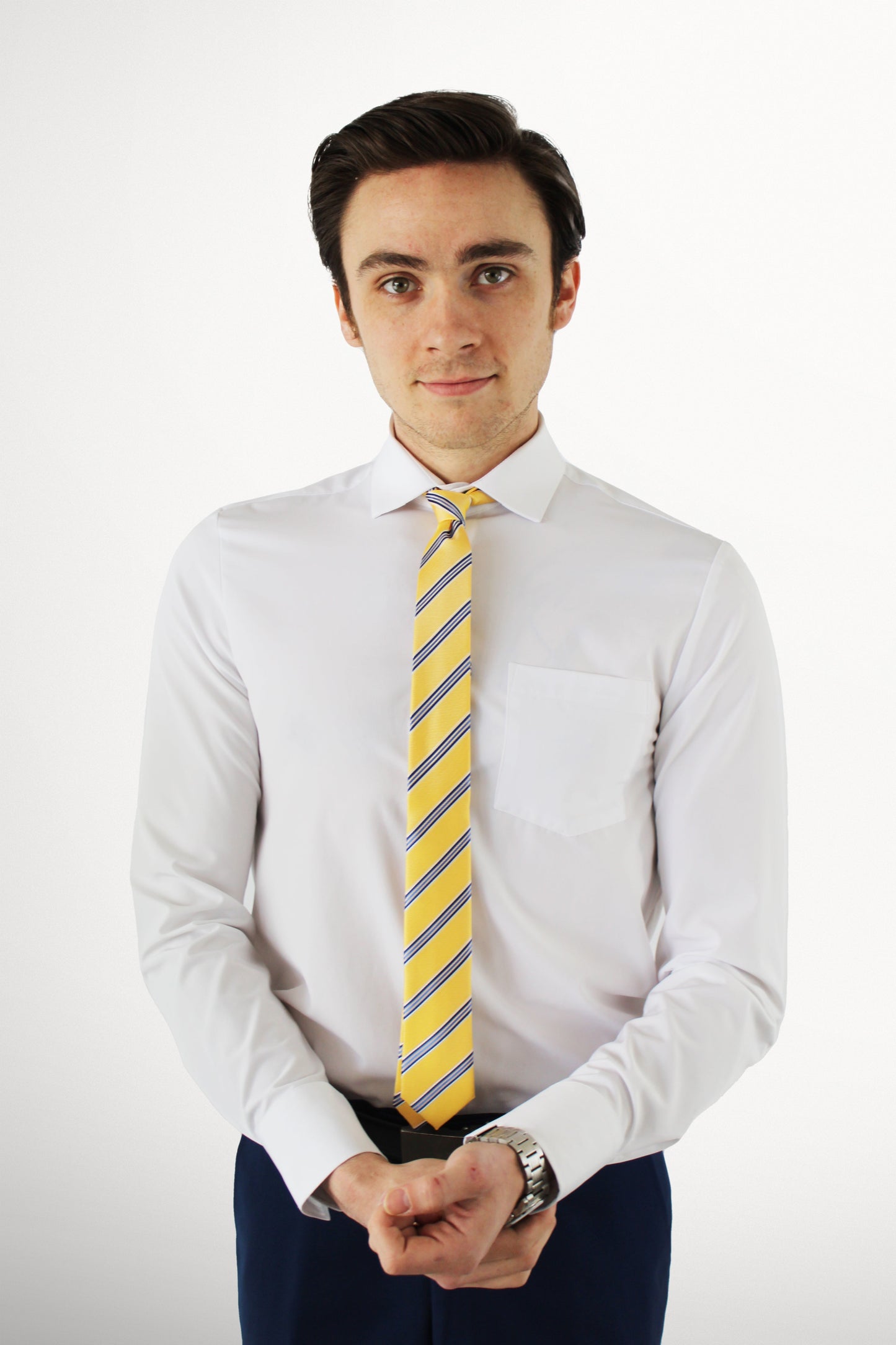 2BY2 Wrinkle-Free Signature White Long Sleeve Shirt