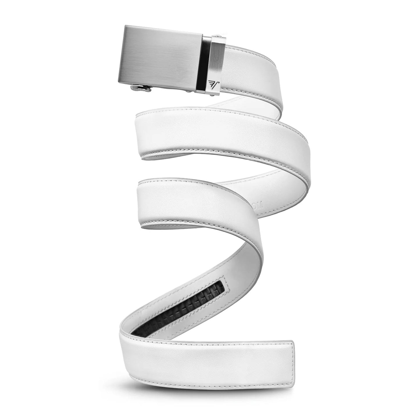Steel Buckle Mission Belt - White