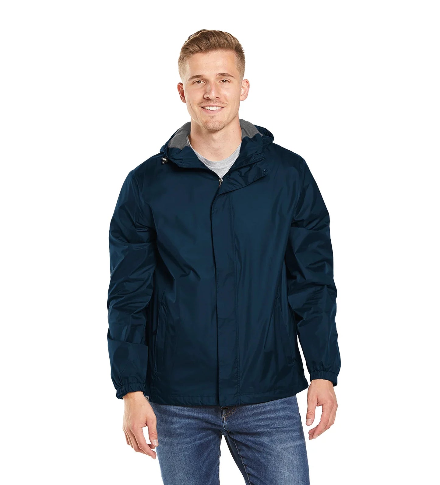 Navy Pack-It-Pocket Rain Jacket