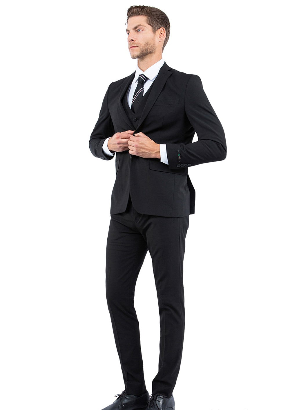 2BY2 CHARCOAL FLEX STRETCH (Two-Pant Suit)